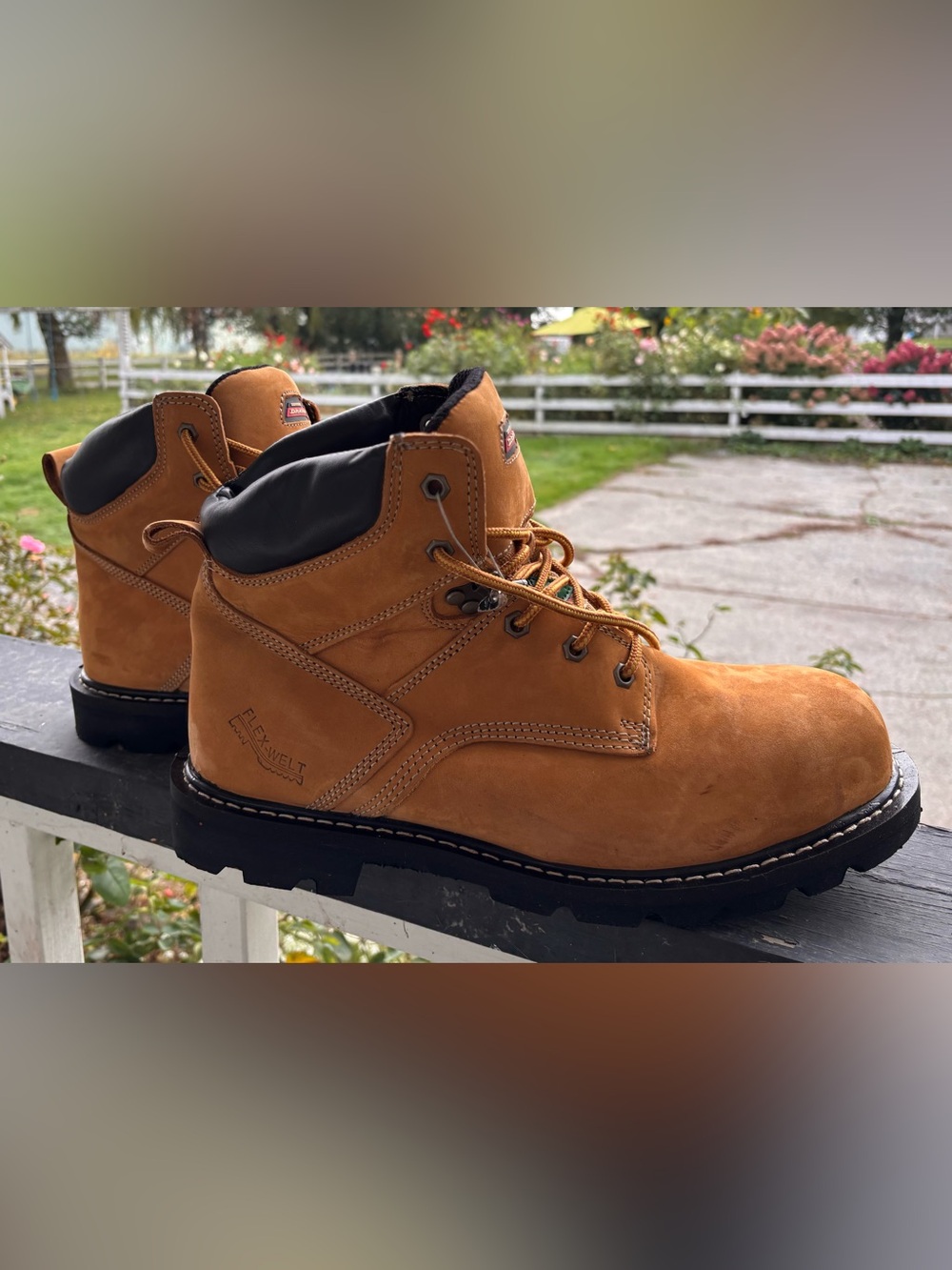 Dickies Tan Work Boots with Steel Toe